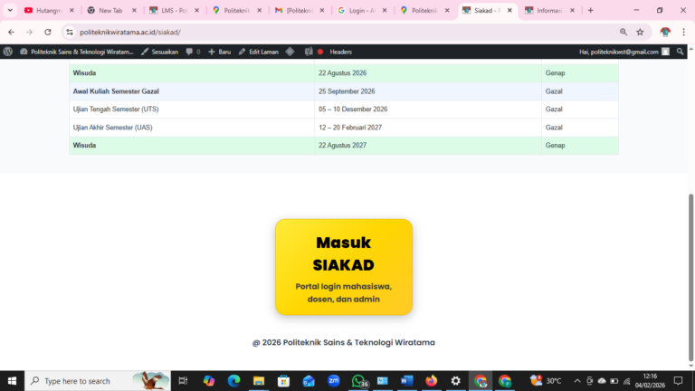 Integrasi Sistem Akademik